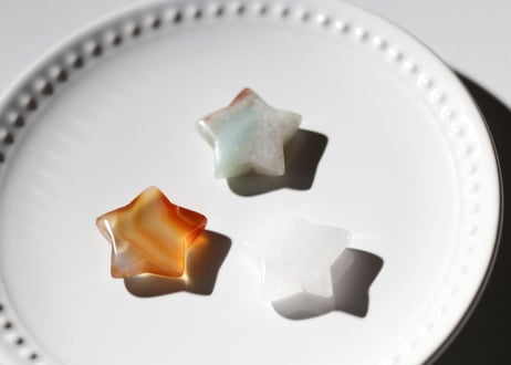 アマゾナイトとクォーツとカーネリアンの3つ星セット　【Special】