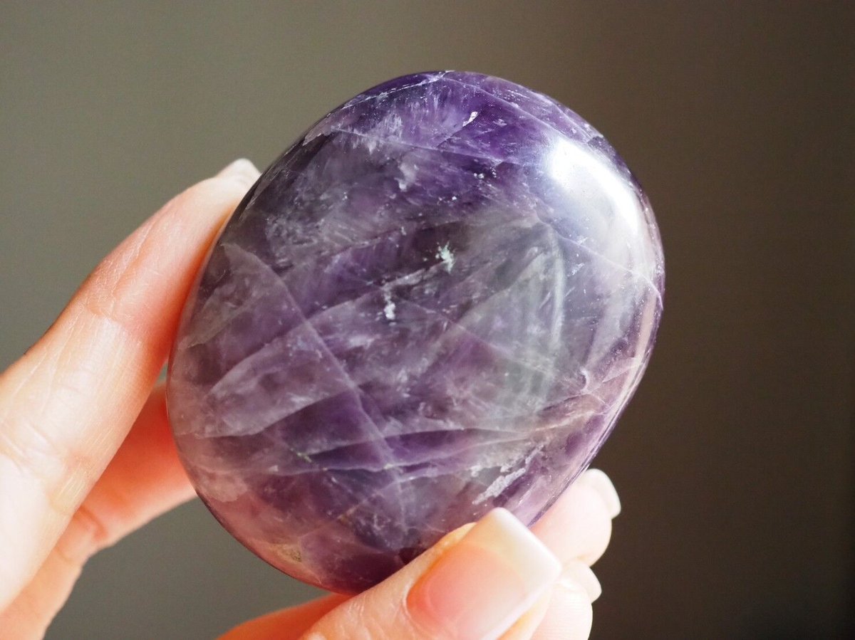 ドリームアメジスト♡握り石♡ お財布に♡No2203 【落ち着き