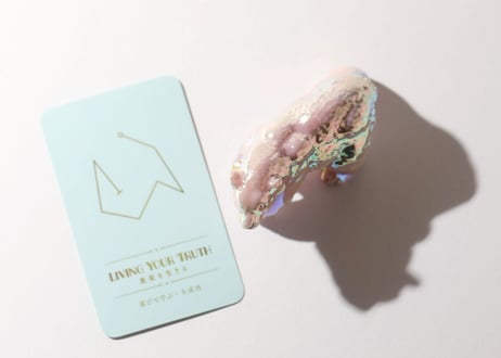 【LIVING YOUR TRUTH 真実を生きる（喜びで学ぶ・大成功）シジル封入 オリジナルカード付き❣️】エンジェルオーラ ピンクオパール くま ※イベントクーポン使用不可