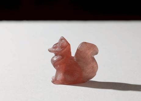【美意識の妖精】ストロベリークォーツ きつね