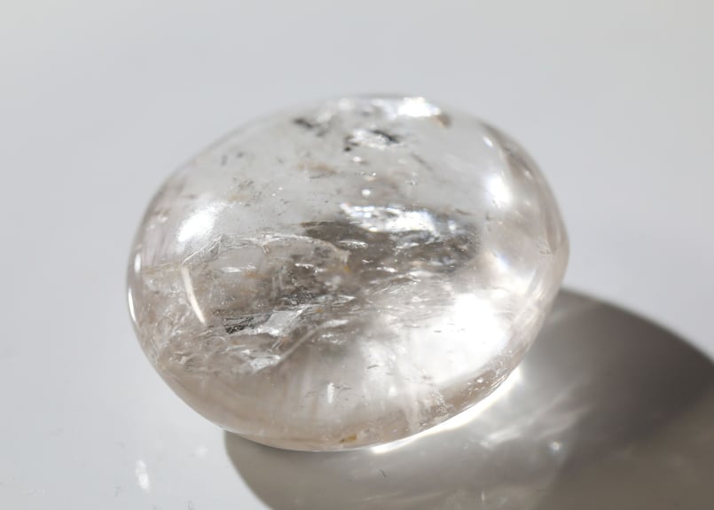 高品質　クリアクォーツ　握り石139.5g 浄化　NO.218 高品質 クリアクォーツ 握り石139.5g 浄化 NO.218