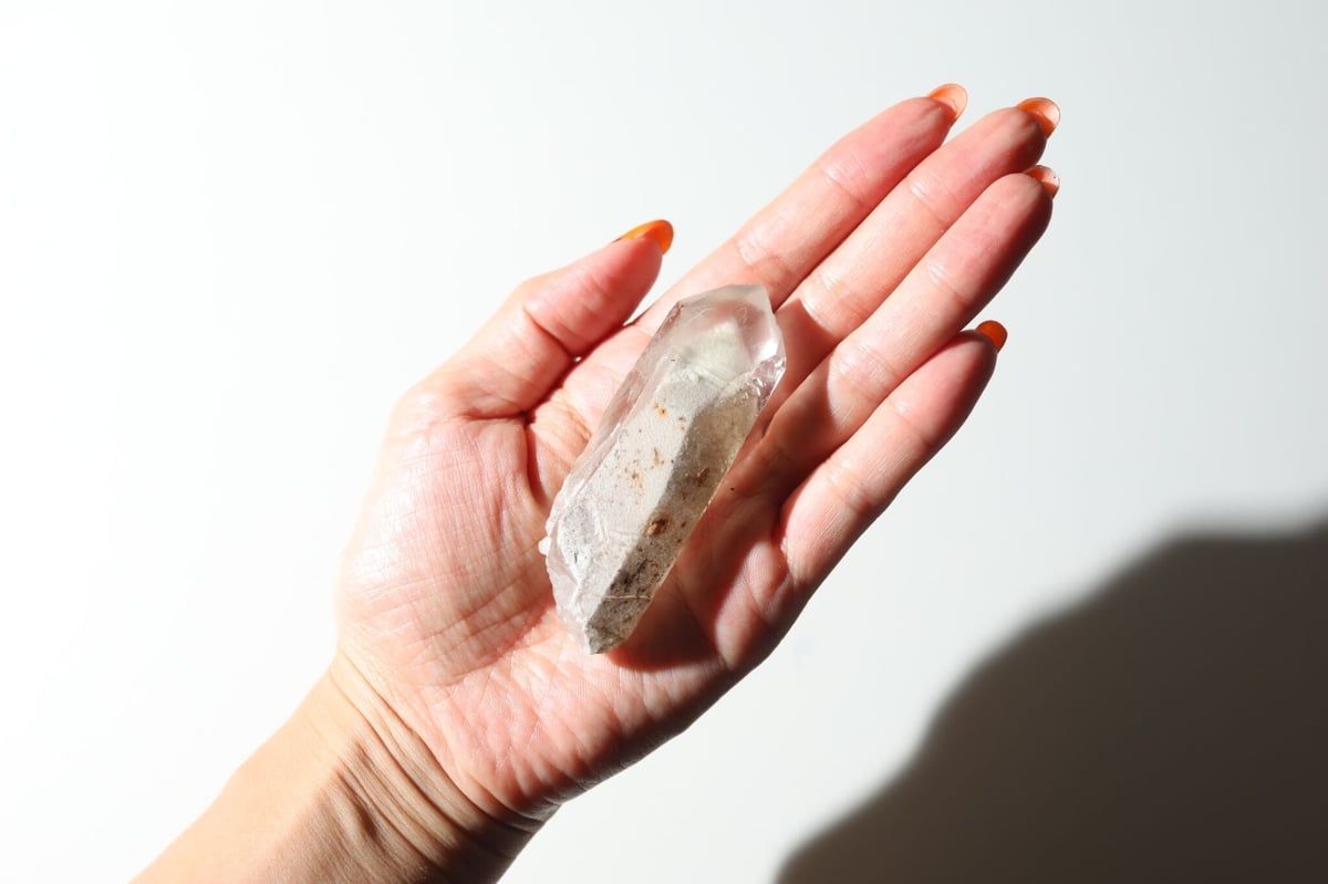 ❤️高品質ホワイトガーデンファントムクォーツ鑑定書付き❤️