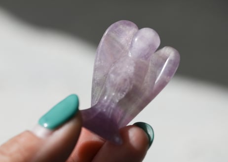 【Linポップアップ限定商品】数量限定！天使の石1個付きシュリヤントラ手拭い2色セット　※イベントクーポン使用不可