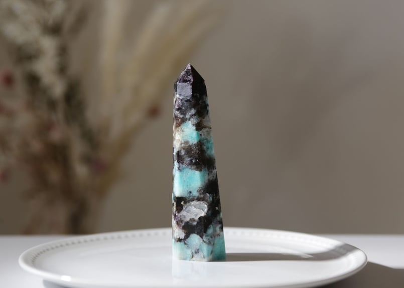 アマゾナイト＆スモーキークォーツ ポイント | Y.S.Y24