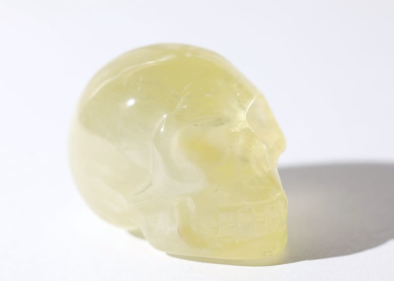 【天然石】 ハイクオリティナチュラルシトリンスカル 意識の光輪】ハイクオリティ シトリン スカル | Y.S.Y24