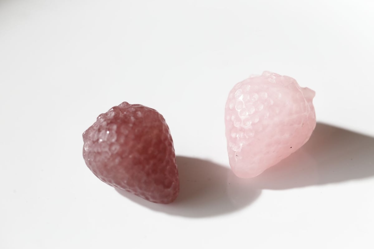 これは綺麗！ストロベリークオーツたん！イチゴみたい！ 高 品質ハンドメイド・手芸 - これは綺麗！ストロベリークオーツ