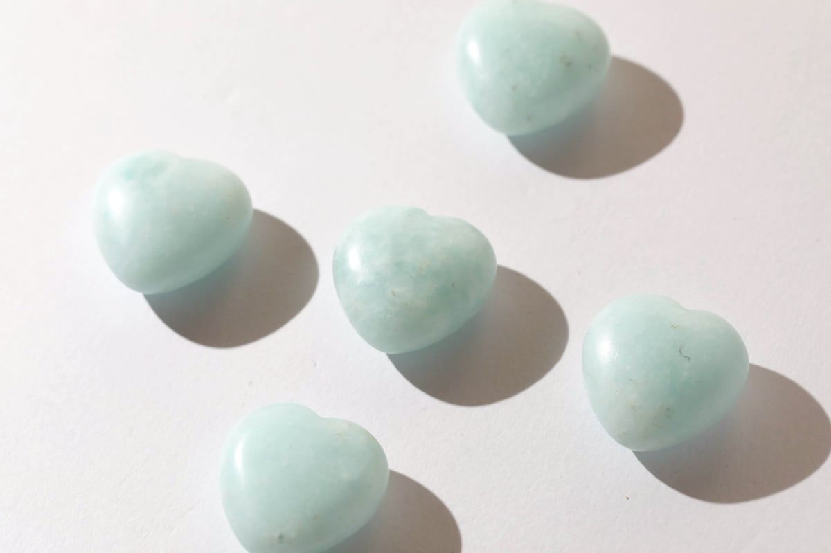 高品質　アクアマリン　ハート　握り石 アクアマリン / ハート | ariife.公式オンラインショップ