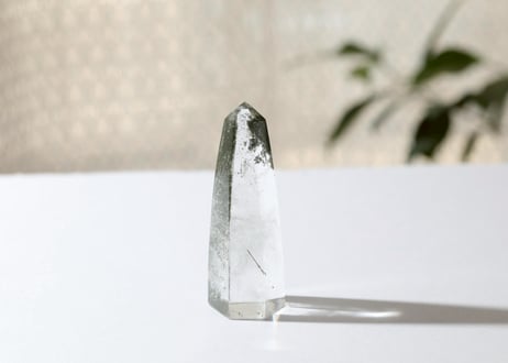 【CHAOSCLEARING カオス解消（自分を超えて成長する）シジル封入 オリジナルカード付き❣️】クローライト入り ガネッシュヒマール産水晶 ポイント ※イベントクーポン使用不可