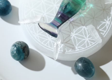 【癒しの海の魔法】ブルーフローライトの海のグリッド