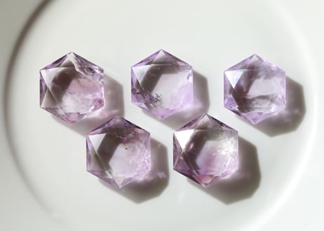 【CRYSTAL PATH クリスタルパス（魔法使いになる）シジル封入 オリジナルカードつき❣️】アメジスト 六芒星（1個） ※イベントクーポン使用不可