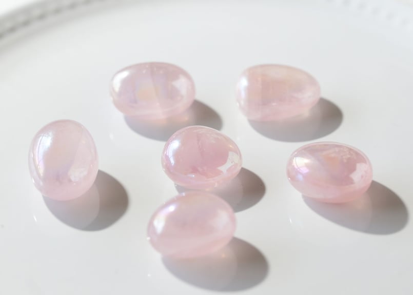 エンジェルオーラハートローズクォーツ 178g 天然石 パワーストーン エンジェルオーラクォーツ タワー75✧Aura Quartz ✧天然石