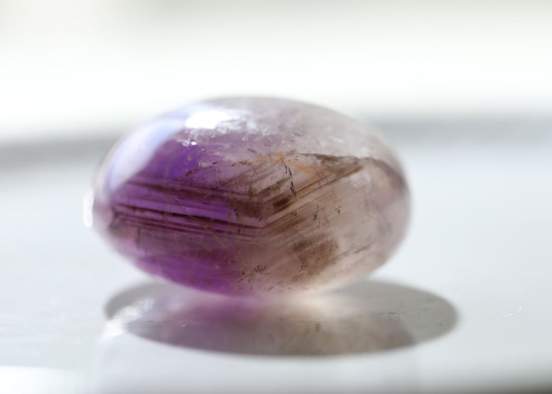 癒しの力】ファントムスモーキーアメジスト 握り石 | Y.S.Y24