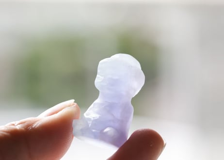 【カルマ解放のシッティ入り】フローライト ミニブッダ