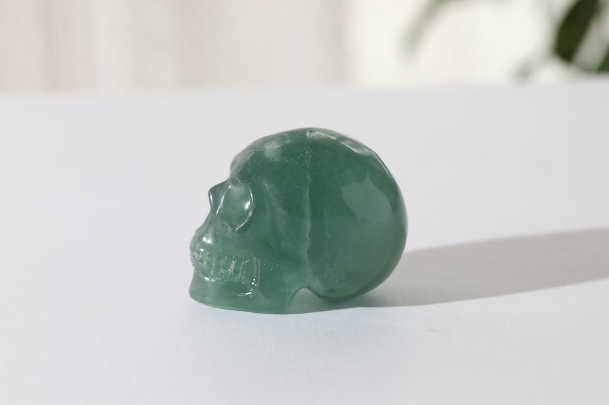 聖なる閃き】グリーンフローライト スカル | Y.S.Y24