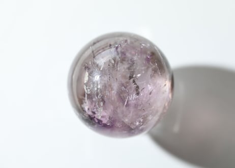 【愛の地球】虹入り トリコロール 水晶 スフィア