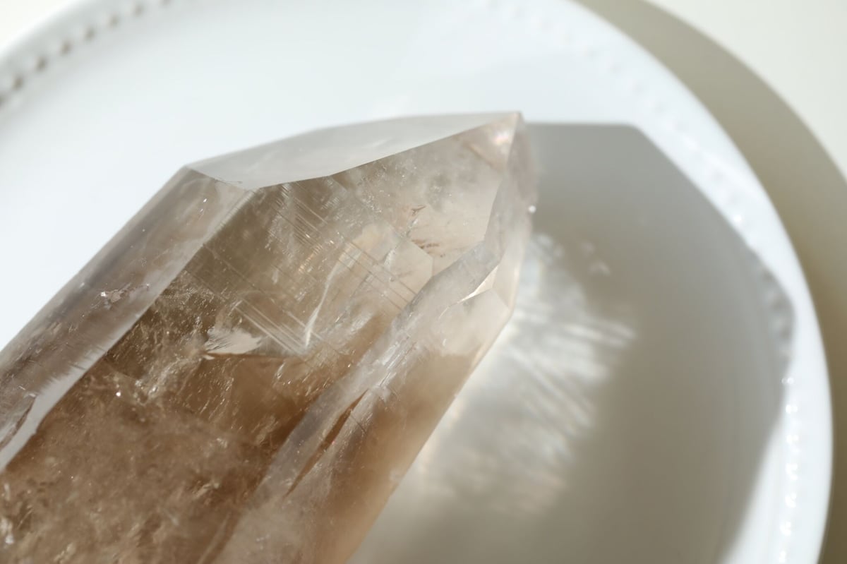 虹入り✡️カブラル産 スモーキーレムリアンシード(カード付き)