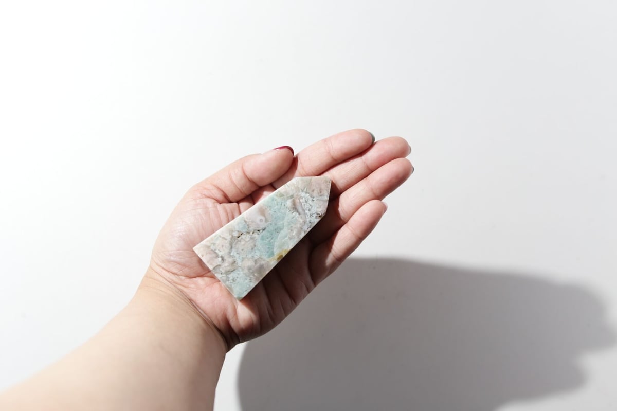 お守り】ブルーチェリーブロッサムアゲート ポイント | Y.S.Y24