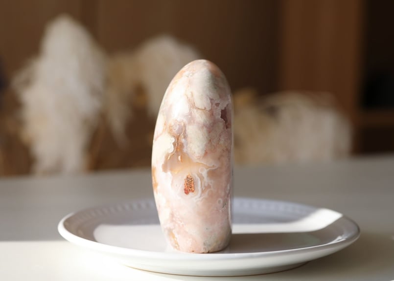 精霊の気配】ドゥルジーピンクアメジスト＆チェリーブロッサムアゲート