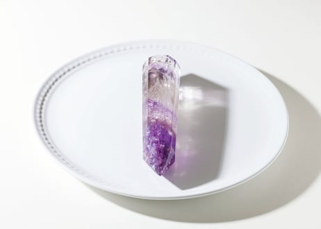 技封入❣️【潜在能力を引き出す】虹入り アメジスト ヴォーゲルワンド 12面カット ※イベントクーポン使用不可