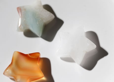 アマゾナイトとクォーツとカーネリアンの3つ星セット　【Special】
