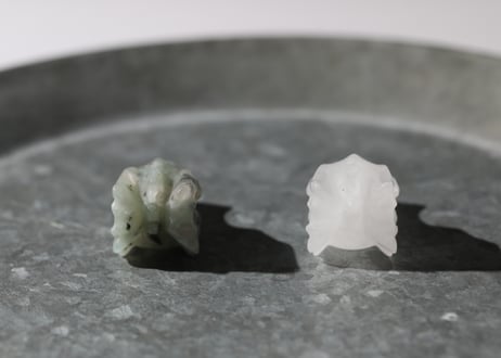 【のびのびと生きる】キウイジャスパー＆クォーツ ドラゴンセット