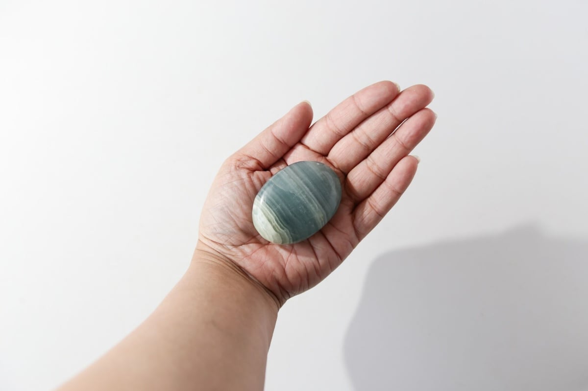 ネガティブエネルギー変換】希少！レムリアンブルーカルサイト⭐N151