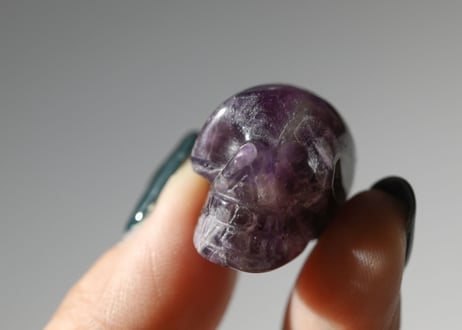 【魔女のお菓子パーティー】アメジストとチェリーブロッサムアゲートのスカルセットA