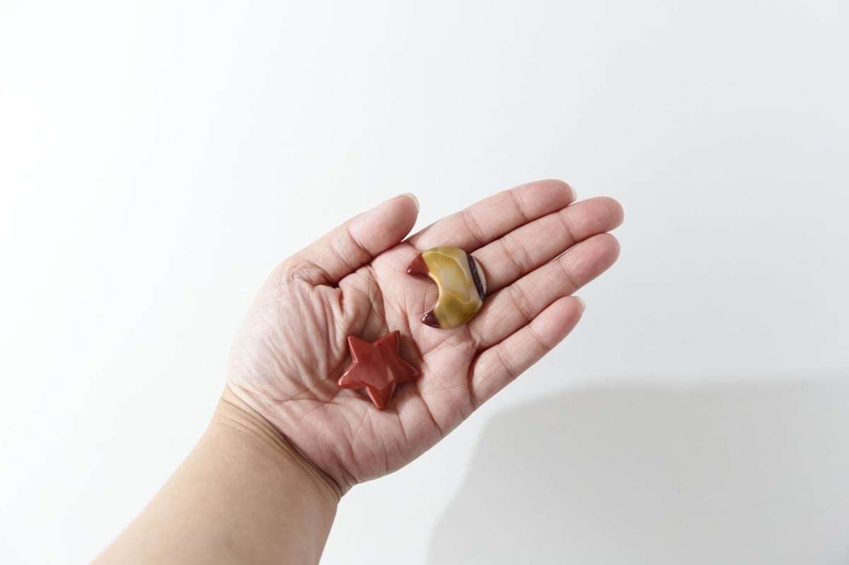 徳を積む】ムーカイトジャスパー 月と星 | Y.S.Y24