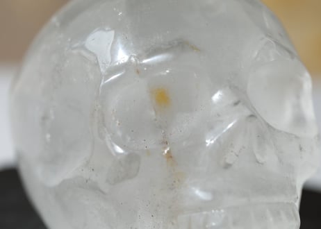 虹入り クリアクォーツ スカル