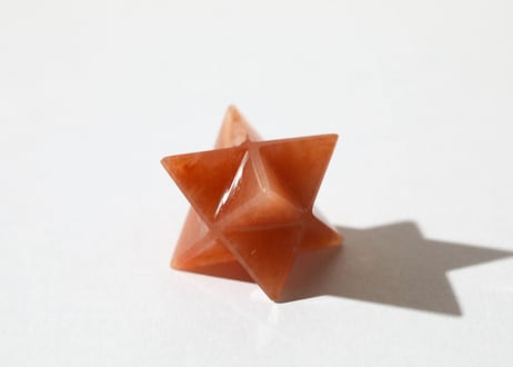 【悟りのシッディ入り】オレンジクォーツァイト マカバ