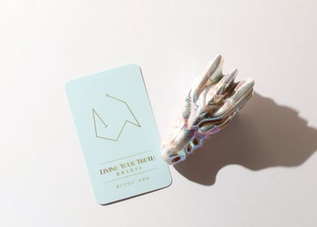 【LIVING YOUR TRUTH 真実を生きる（喜びで学ぶ・大成功）シジル封入 オリジナルカード付き❣️】エンジェルオーラ ピンクオパール ドラゴン ※イベントクーポン使用不可