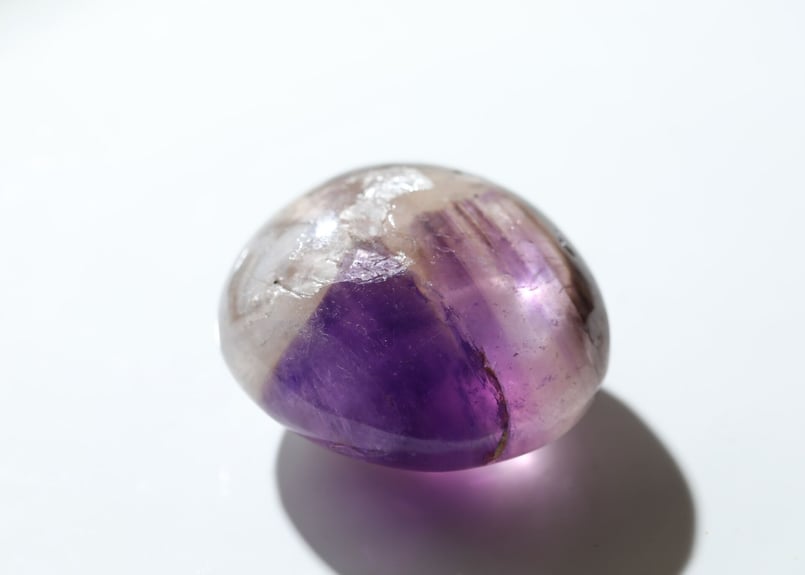 ドリームアメジスト♡握り石♡ お財布に♡No2203 ドリームアメジスト♡握り石♡ お財布に♡No2203 ドリームアメジスト