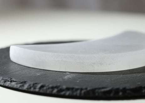 【10チャクラバランスセット】セレナイトの月プレート付き