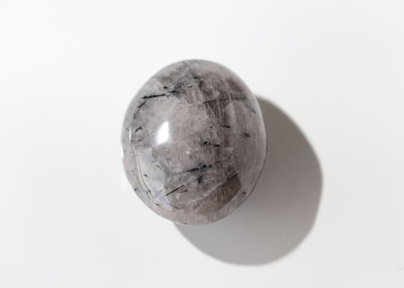 自由】ブラックトルマリンインクォーツ 握り石 | Y.S.Y24