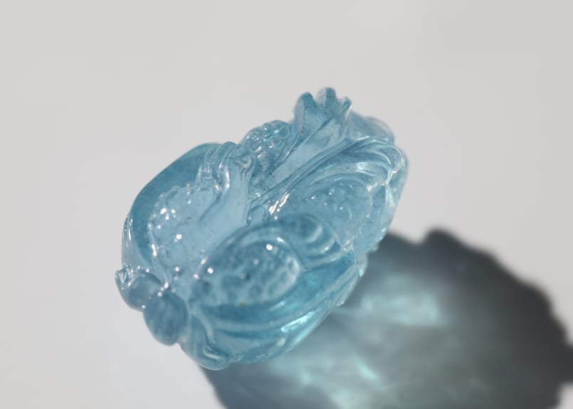 金龍、金運の器が広がる技入り！】ハイクオリティ アクアマリン
