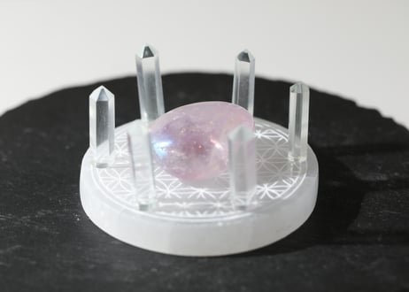 【聖なる気付き】グリーンアメジスト＆エンジェルオーラ アメジストの神聖な祭壇