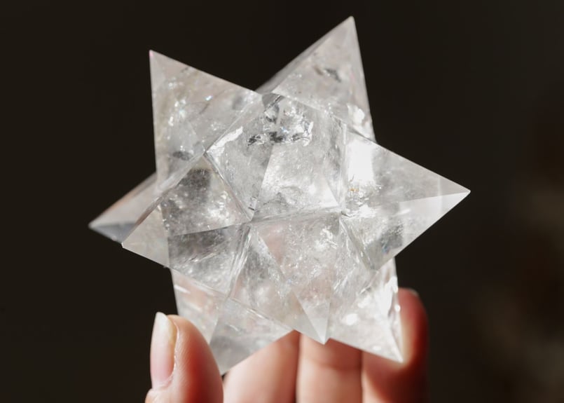 ブラジル産 虹入り ハイグレード クリアクォーツ 水晶 アステロイド スタンド付 ブラジル産 虹入り ハイグレード クリアクォーツ 水晶 ア