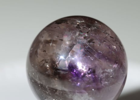 【幻】虹入り トリコロール 水晶 スフィア