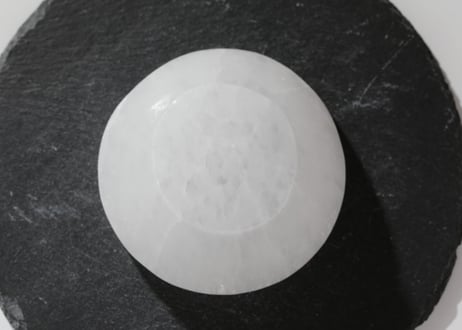 【希望のお茶碗】セレナイトの器（L）足付き