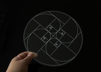 エドワード淺井さんによる技入り❣️【Over the Rainbow/願いの実現を加速する】黄金比 グリッドプレート（20cm） ※イベントクーポン使用不可