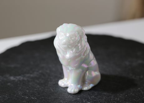 【高貴なLION】エンジェルオーラ ホワイト翡翠 ライオン