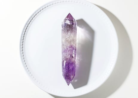技封入❣️【潜在能力を引き出す】虹入り アメジスト ヴォーゲルワンド 12面カット ※イベントクーポン使用不可