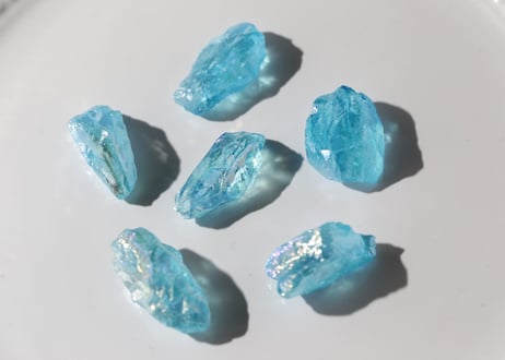 【海のさざめき】アクアオーラクォーツ（6個セット）