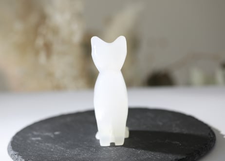 【社を守る猫】ホワイトカルサイト ねこ