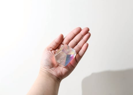 【CONNECTION つながり（必要なものすべてと繋がる） シジル封入 オリジナルカード付き❣️】エンジェルオーラ クリアクォーツ フリーフォーム ※イベントクーポン使用不可