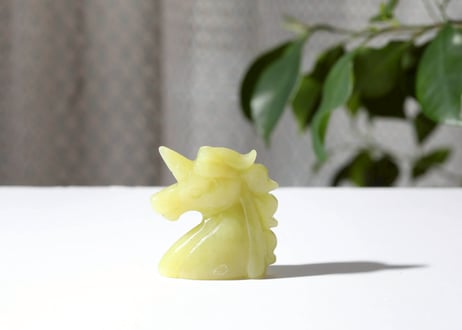 【内なるパワーに目醒める】レモン色の翡翠のユニコーン