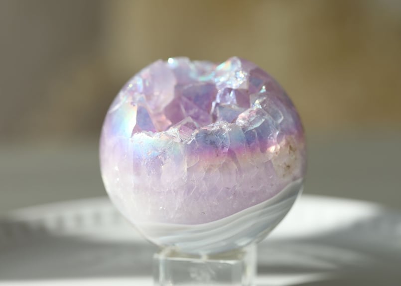 エンジェルオーラアメジスト ジオード スフィア 【ルイ】 | Y.S.Y24