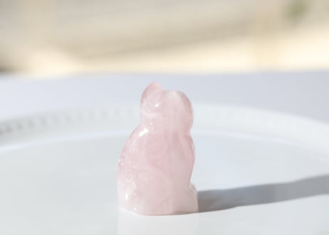 【カルマ解放のシッティ入り】ローズクォーツ ねこ