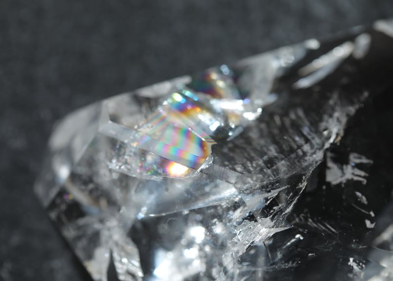 希少‼️レムリアンシード虹入り レムリアンシード 虹入り ハート 置き物 98g 水晶 天然石 ブラジル