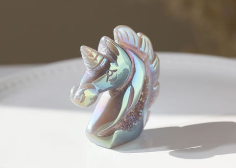 【かわいいガイド】エンジェルオーラ ドゥルジーアゲート ユニコーンA